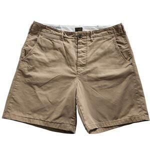 Wallace & Barnes Mens Field Shorts Size 35 Tan Khaki Cotton Chino